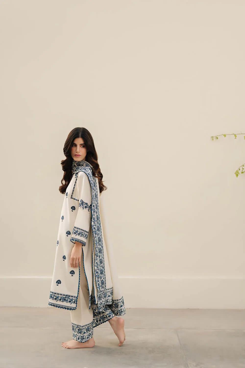 Zarqash Wz-98 Luxury Pure Lawn Embroidered Eid Collection 2025