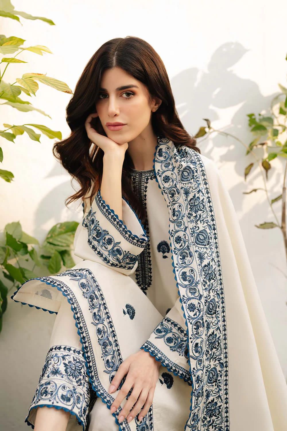 Zarqash Wz-98 Luxury Pure Lawn Embroidered Eid Collection 2025
