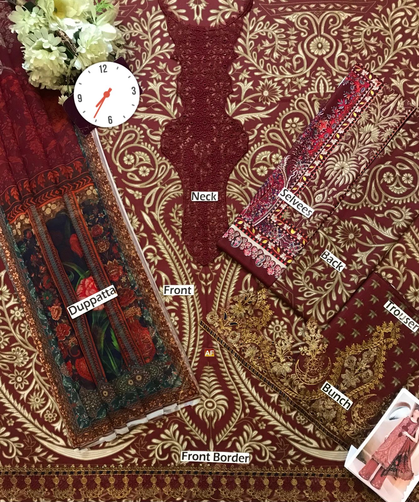 Maria b M  Print Wz-105 Luxury Pure Lawn Embroidered Eid Collection 2025