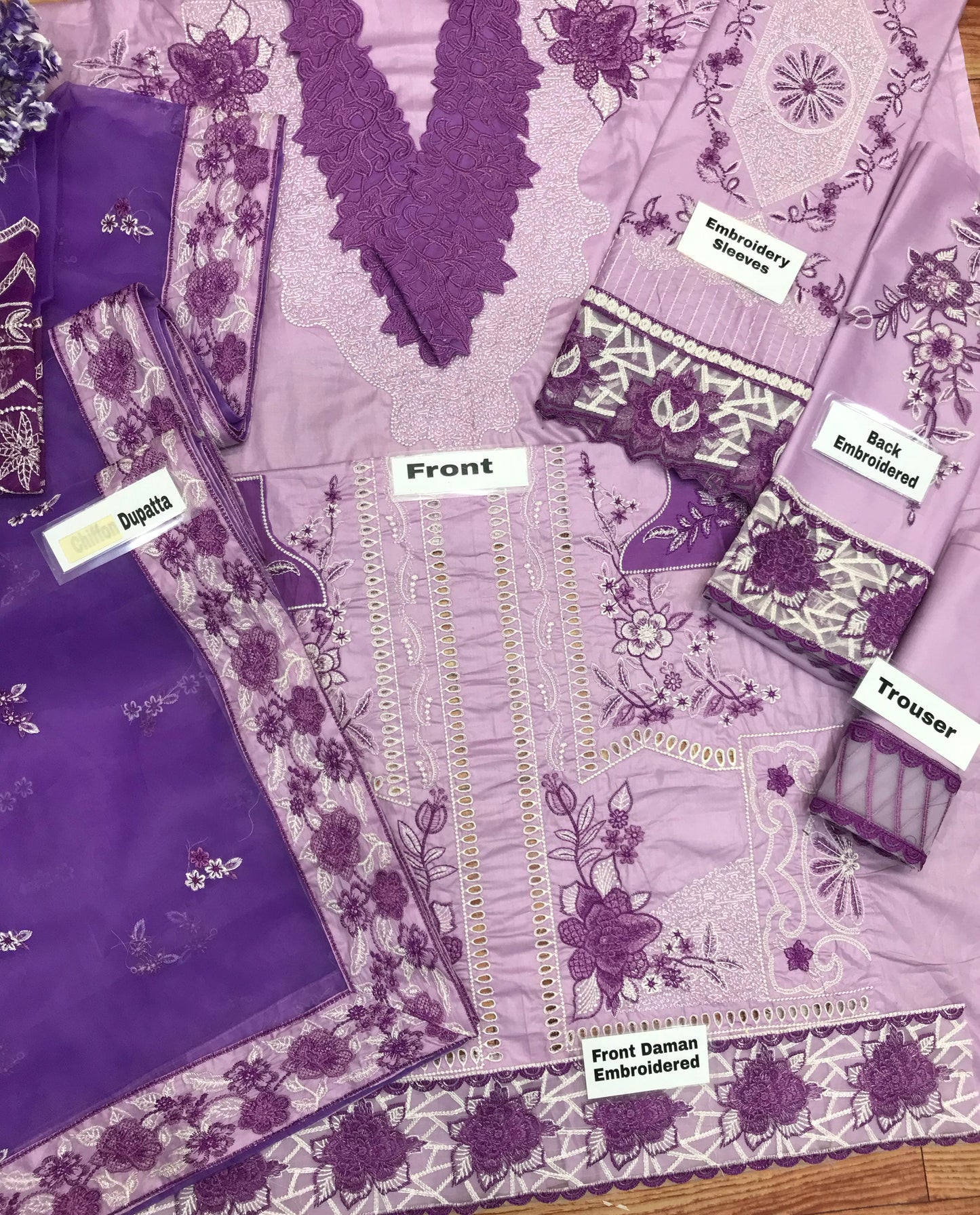 Mushq Lassana Wz-514 Premium Pure Lawn Embroidered Eid Collection 2025