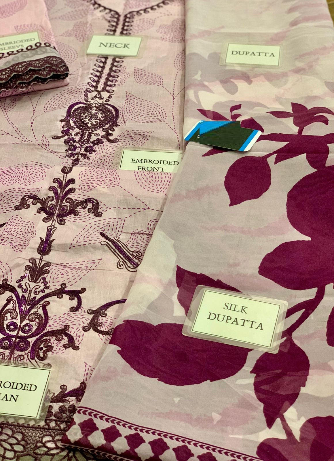 Bin Ilyas Light Purple Luxury Digital Lawn Embroidered With Silk Duppata Eid Collection 2025