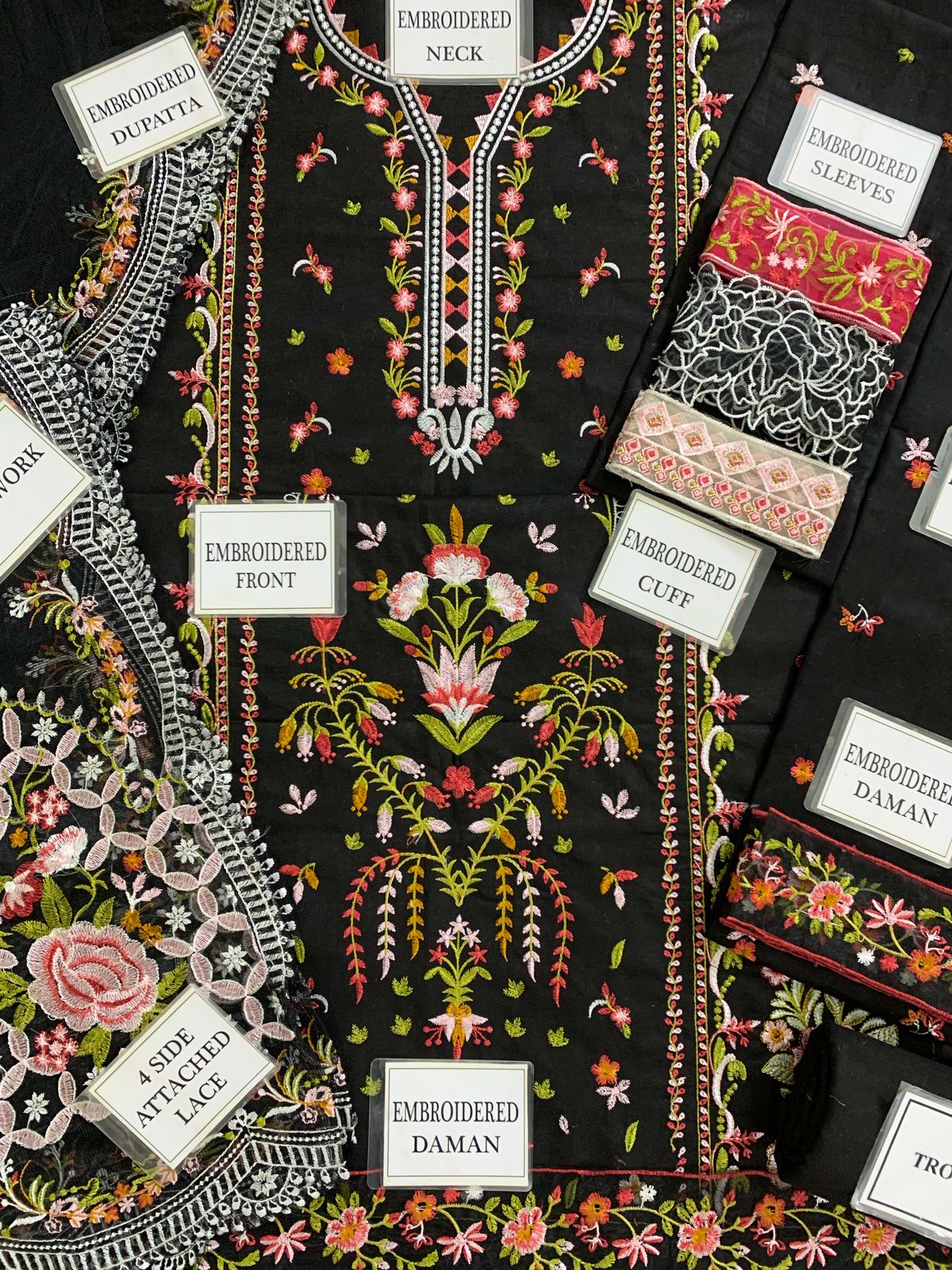 Qalamkar (Hannah) Premum Lawn Embroidered With Soft Net Duppata Eid Collection 2025