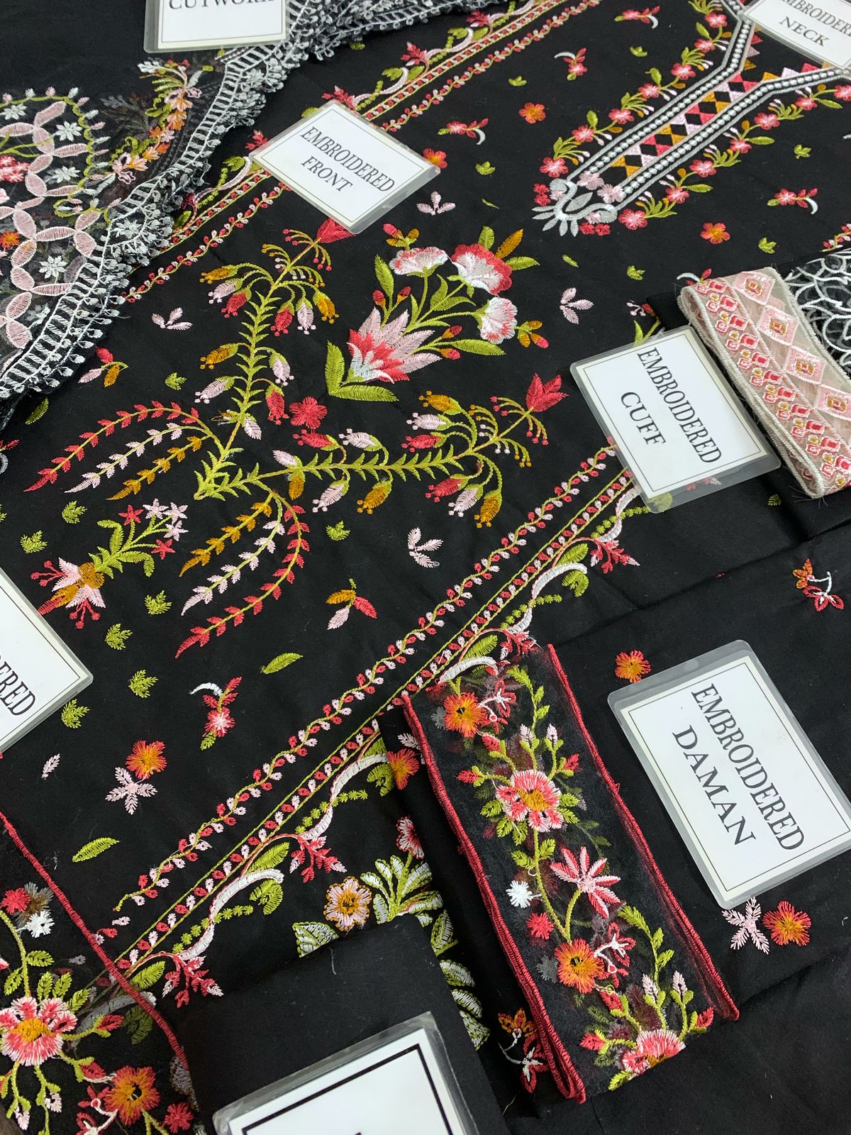 Qalamkar (Hannah) Premum Lawn Embroidered With Soft Net Duppata Eid Collection 2025
