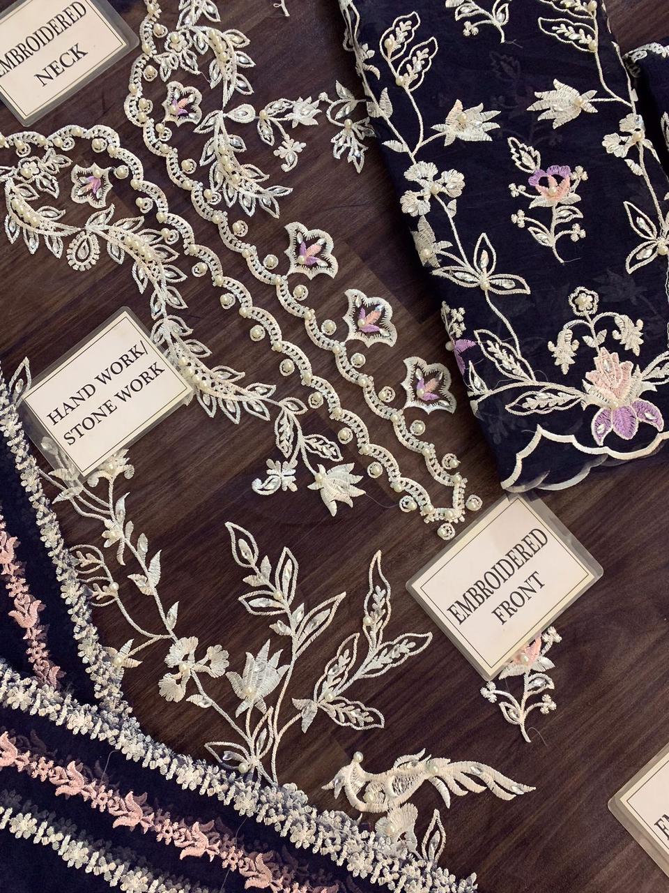 Zainab Fawad (Silma) Wz-321 Pure Organza Embroidered Eid Collection 2025