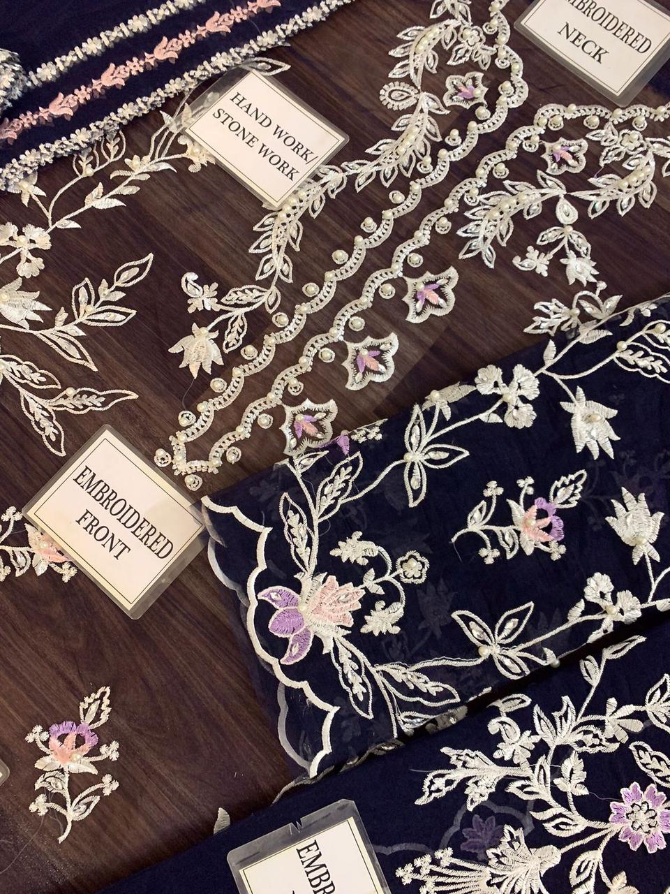 Zainab Fawad (Silma) Wz-321 Pure Organza Embroidered Eid Collection 2025