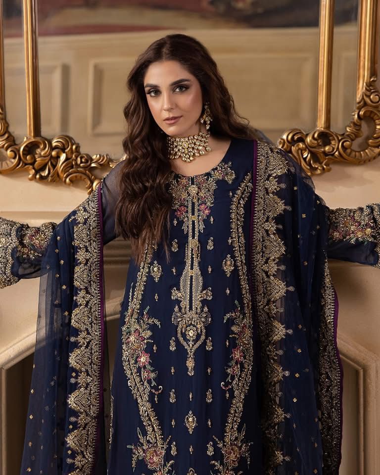 Charizma Wz-258 Semi Pure Chiffon Embroidered Eid Collection 2025