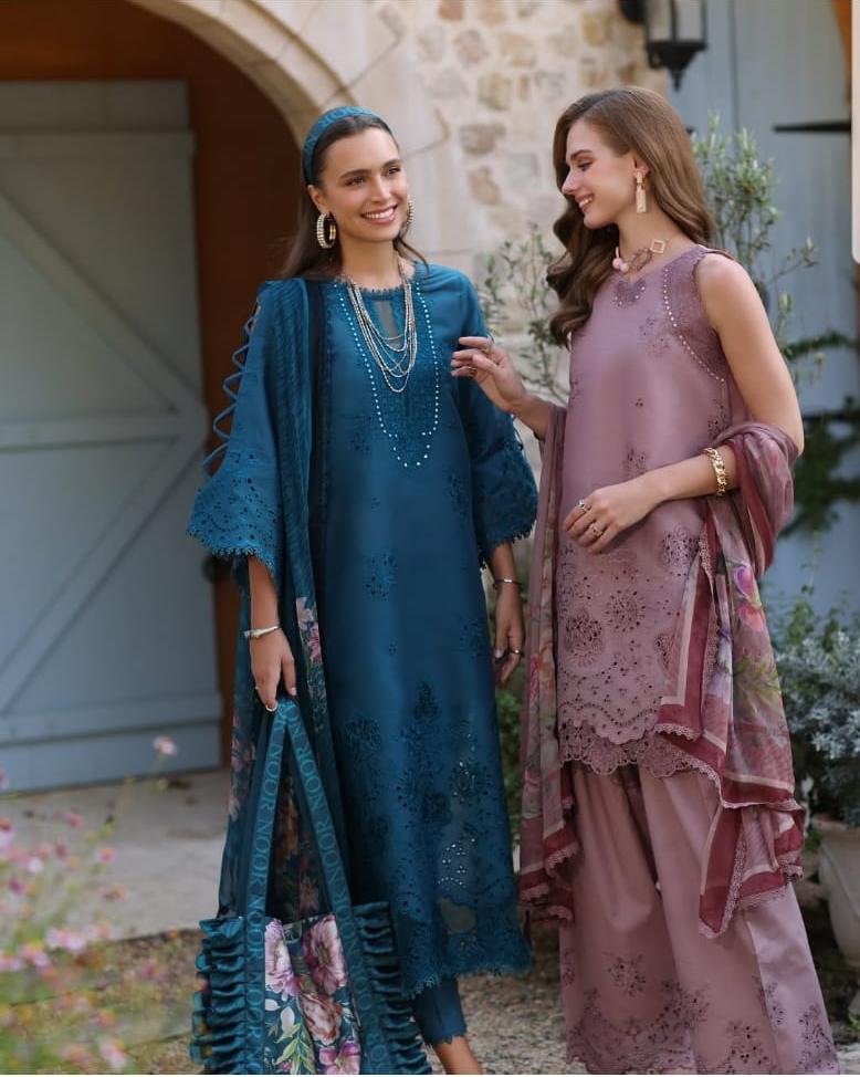Noor By Sadia Asad Wz-582 Luxury Pure Chikankari Lawn Festive Embroidered Eid Ul Adha Collection 2025