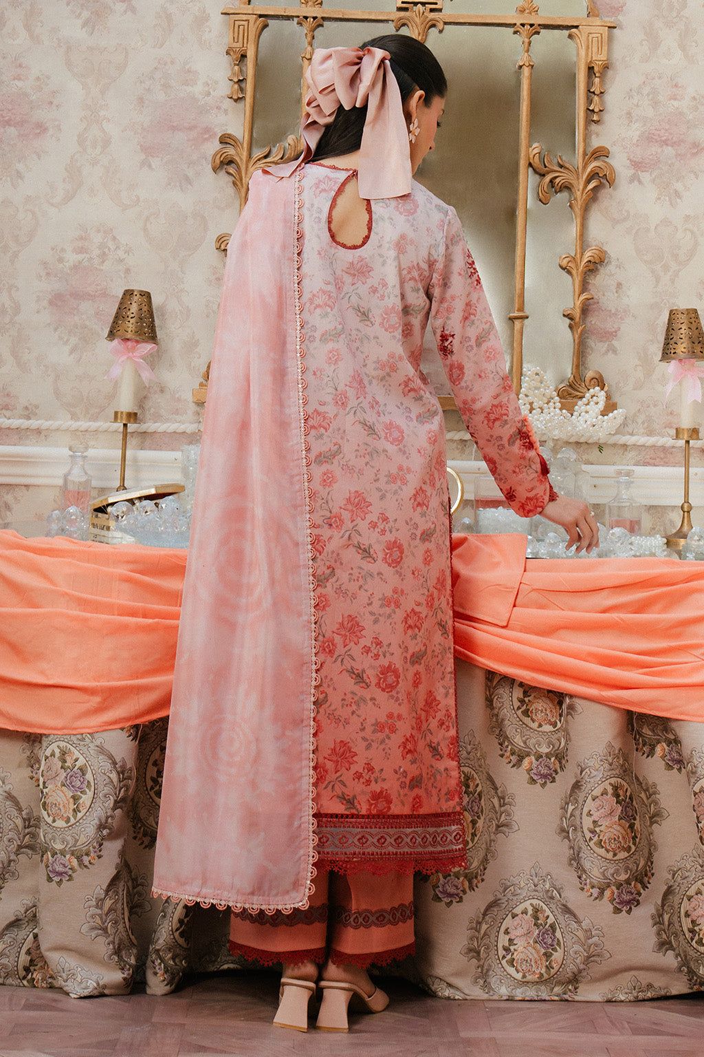 Afrozeh Wz-577 Luxury Pure Lawn Embroidered Eid Ul Adha Collection 2025
