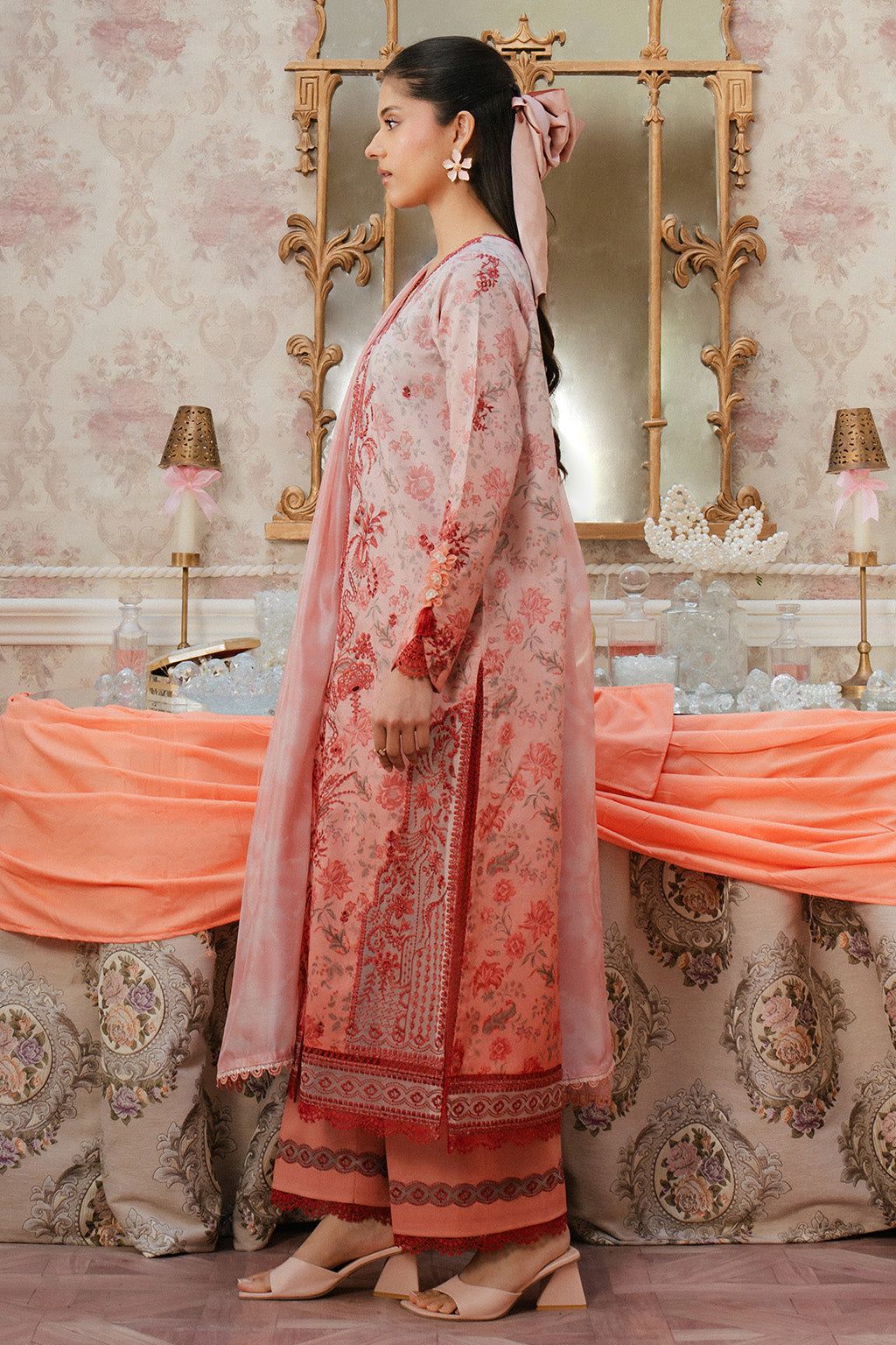Afrozeh Wz-577 Luxury Pure Lawn Embroidered Eid Ul Adha Collection 2025