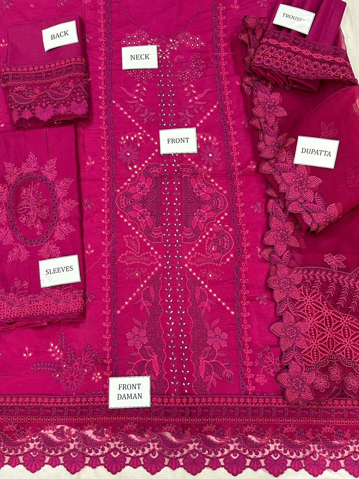 Qalamkar  Iseme Wz-585 Luxury Pure Lawn Festive Scifflie  Embroidered Eid Ul Adha Collection 2025