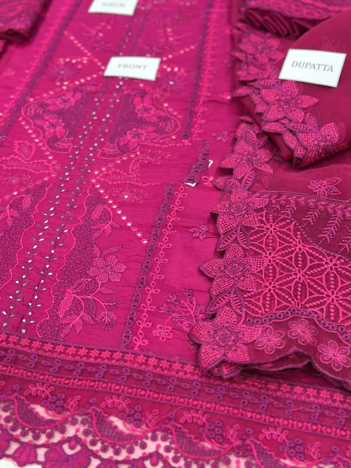 Qalamkar  Iseme Wz-585 Luxury Pure Lawn Festive Scifflie  Embroidered Eid Ul Adha Collection 2025