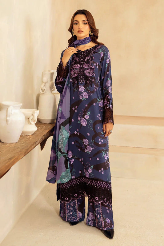 Ramsha  Beautiful Design Wz-545 Luxury Pure Lawn Festive Embroidered Eid Ul Adha Collection 2025