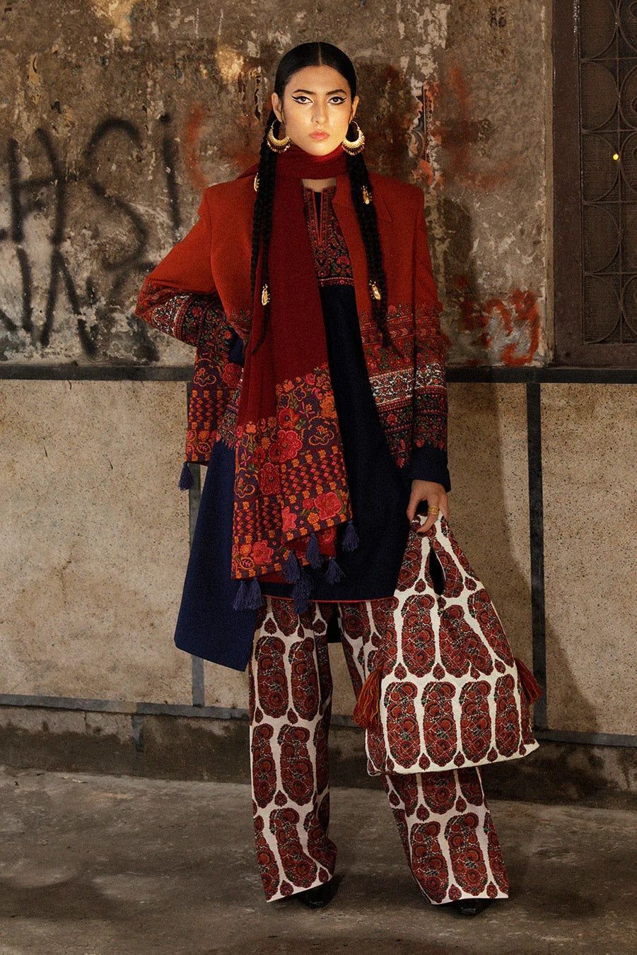 Jugnu Wz-574 Luxury Pure Lawn Chikenkari Embroidered Eid Ul Adha Collection 2025