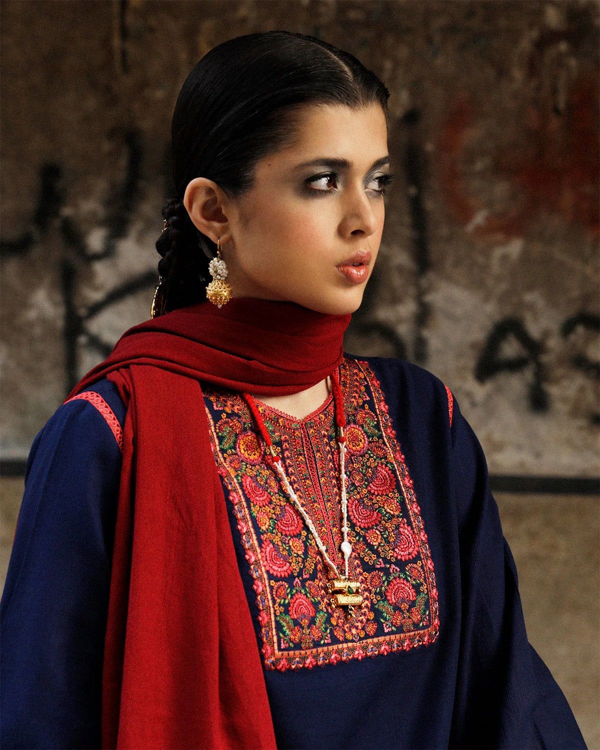 Jugnu Wz-574 Luxury Pure Lawn Chikenkari Embroidered Eid Ul Adha Collection 2025