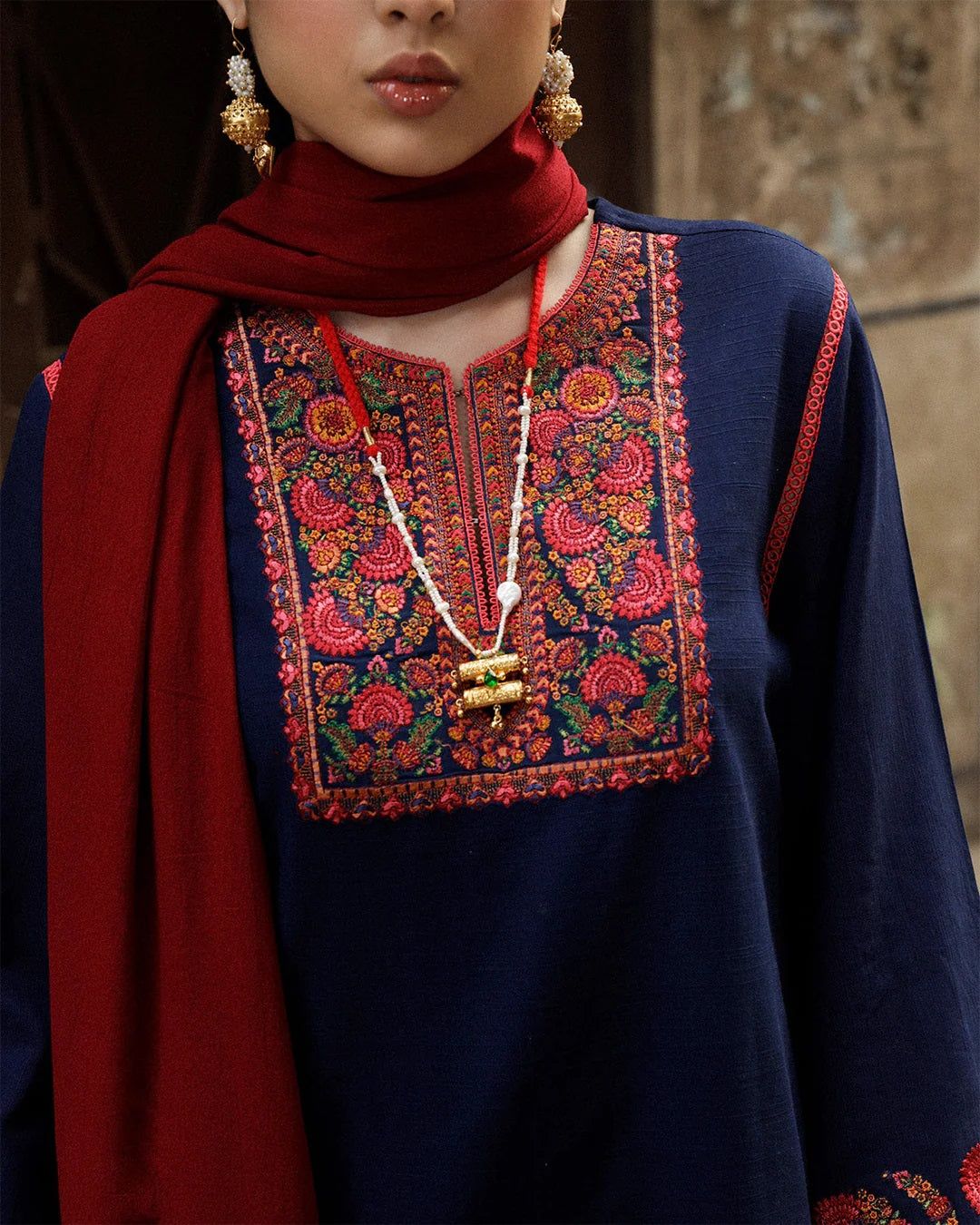 Jugnu Wz-574 Luxury Pure Lawn Chikenkari Embroidered Eid Ul Adha Collection 2025