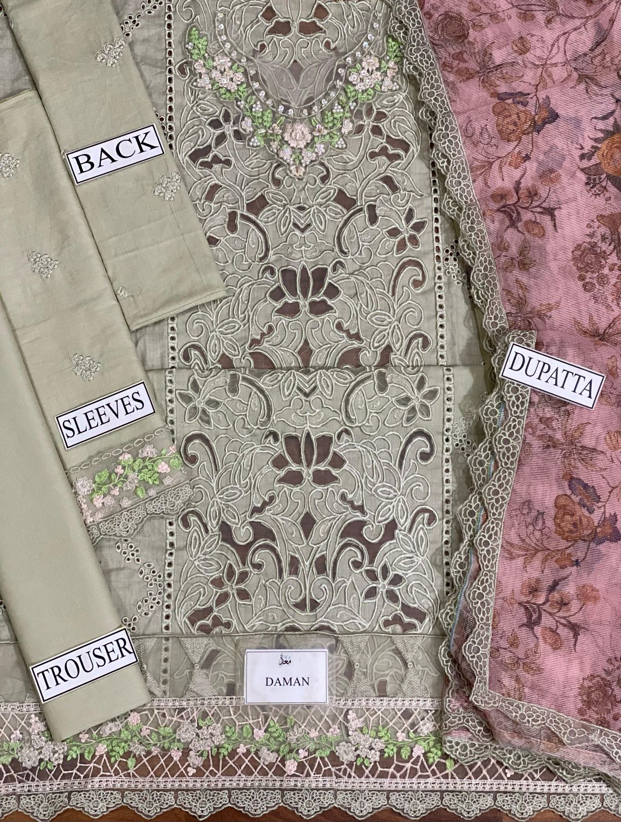 Sardinia Wz-547 Luxury Pure Lawn Chikenkari & Laser Embroidered Eid Ul Adha Collection 2025