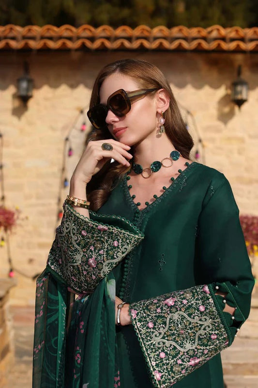 Noor By Sadia Asad Beautiful Dress Wz-957 Luxury Pure Lawn Chikenkari Embroidered Eid Ul Adha Collection 2025