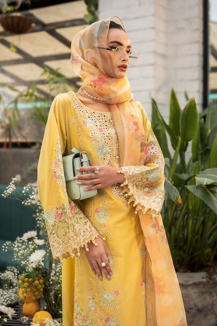 Maria B Most Beautiful Design Wz-917 Luxury Pure Lawn  Embroidered Eid Ul Adha Collection 2025
