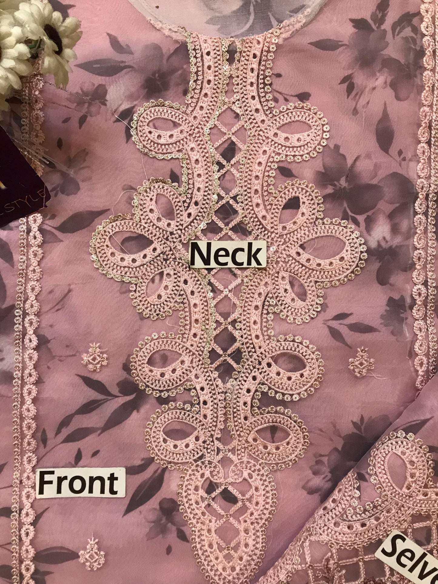 Wearza Most Beautiful Design Wz-1017 Luxury Pure Organza Embroidered Dress Eid Ul Adha Collection 2025
