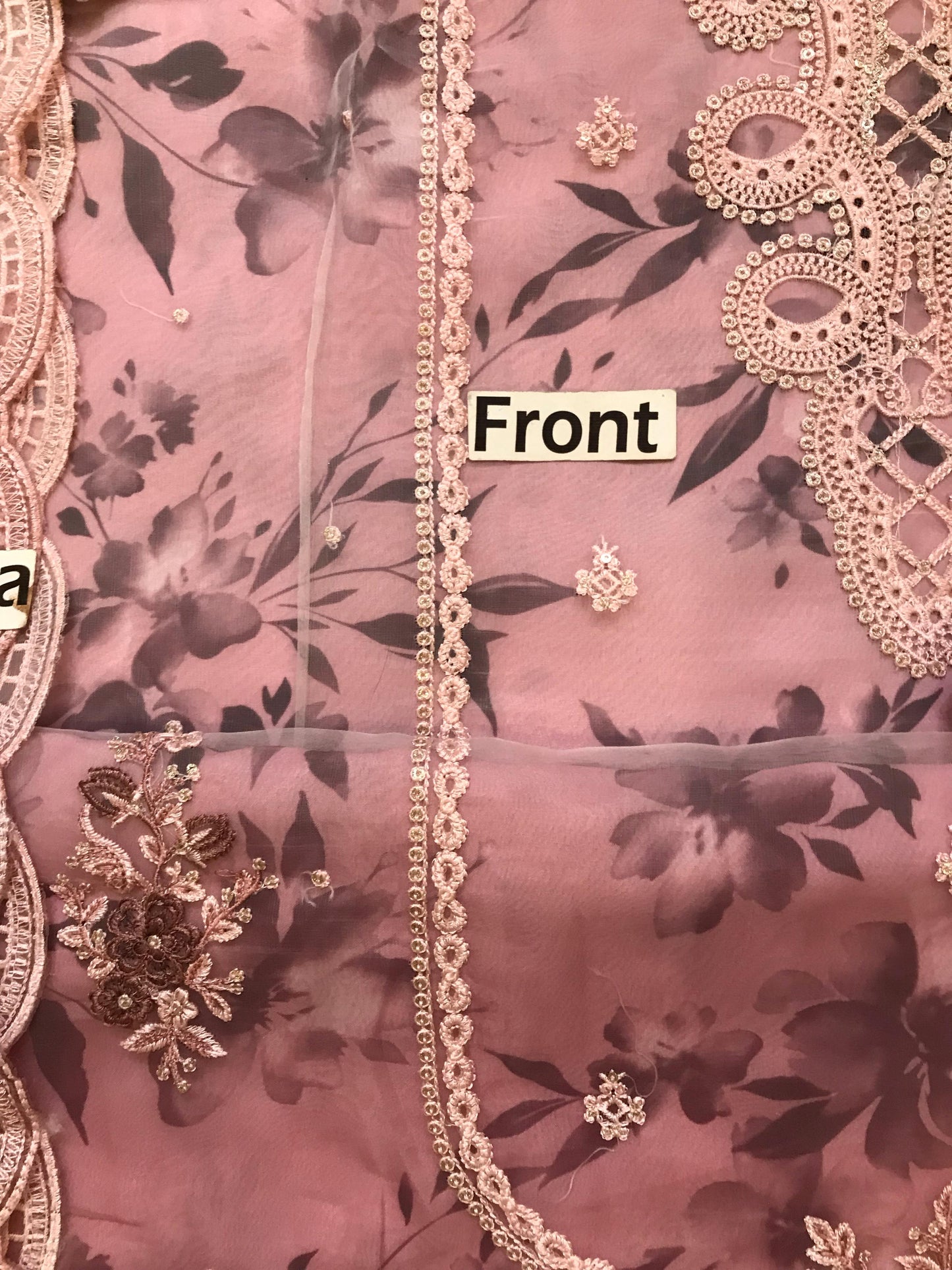 Wearza Most Beautiful Design Wz-1017 Luxury Pure Organza Embroidered Dress Eid Ul Adha Collection 2025