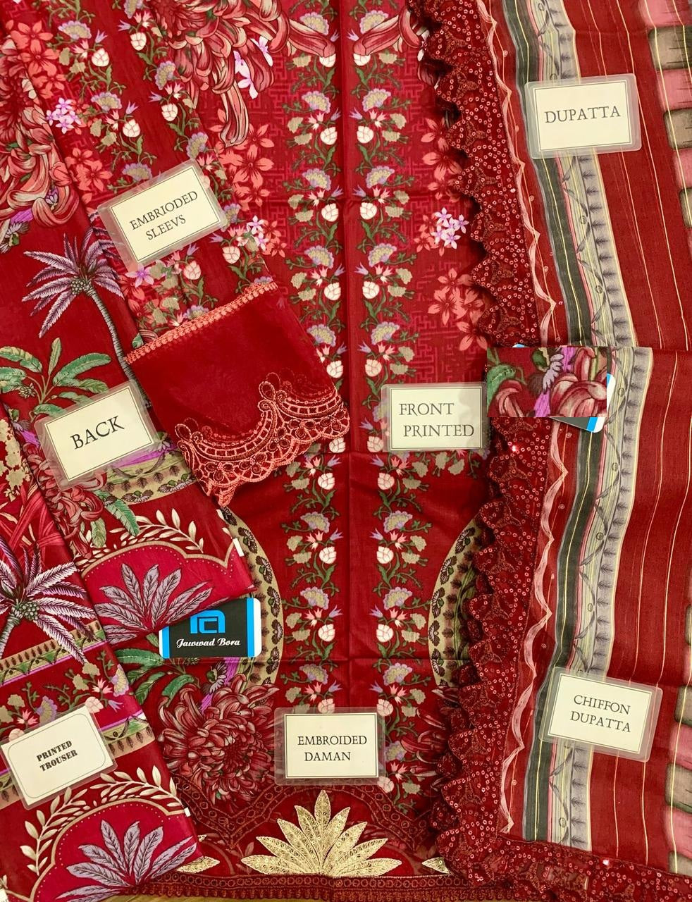 Maria B M Print Wz-251-4A/B Luxury Pure Lawn Embroidered Eid Collection 2025