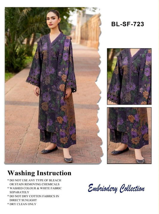 Baroque Premium Luxury Embroidered Lawn Dress 2025