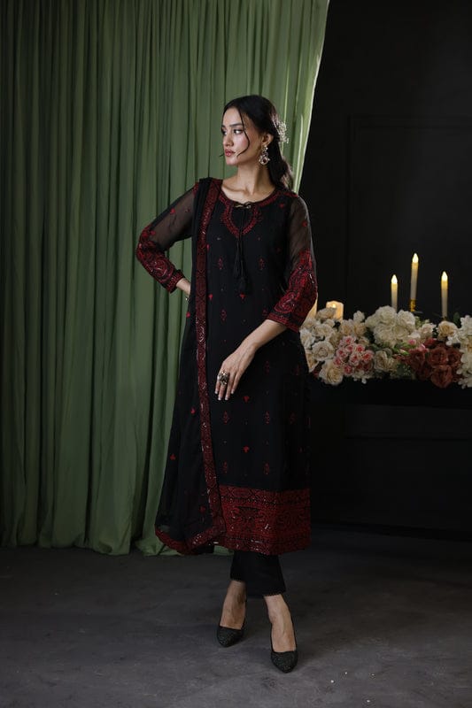 Baroque Most Hot Wz=762 Premium Pure Lawn Cotton Emb Dress 2025