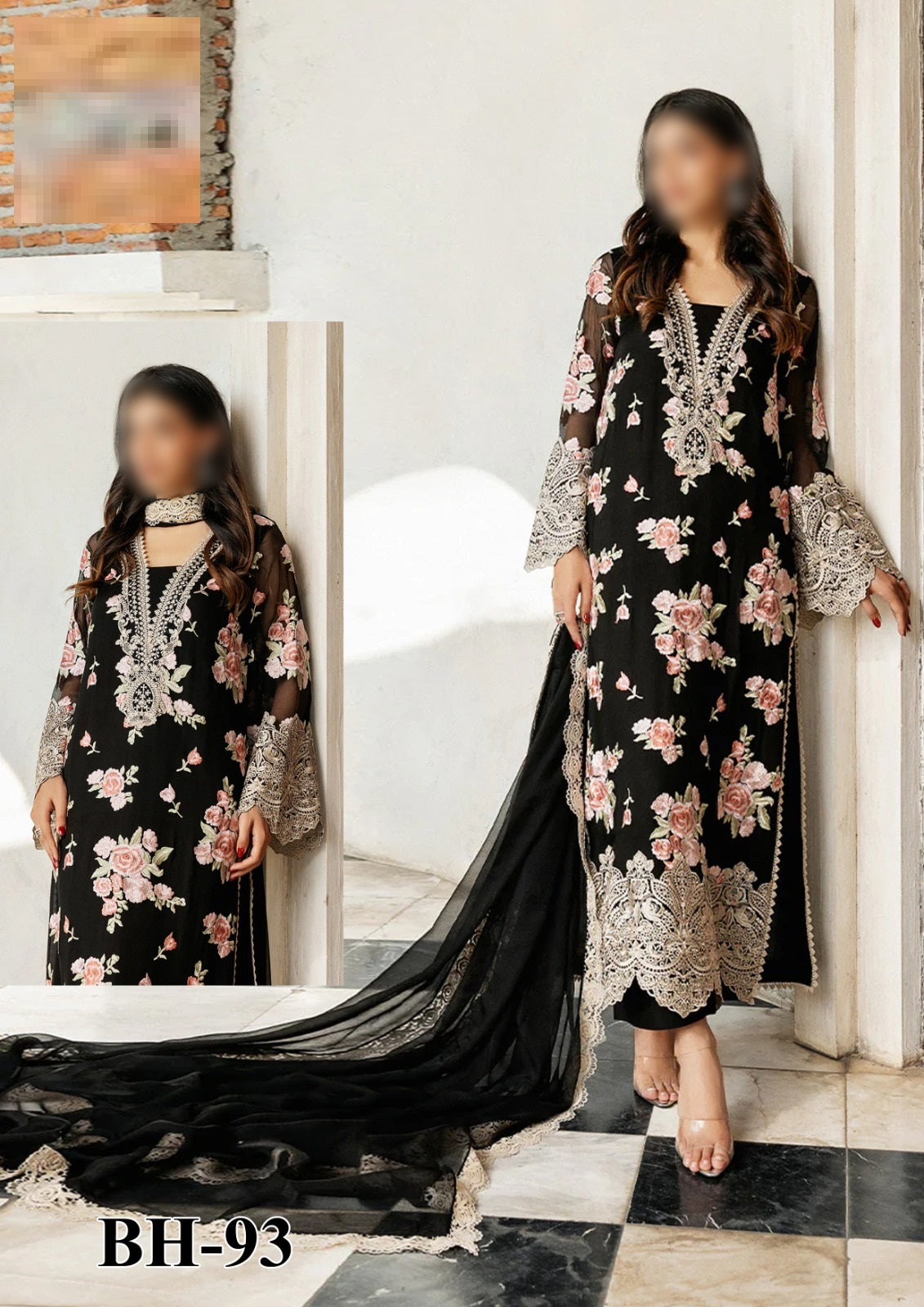 Zainab Chottani Wz=771 3 Pcs Premium Pure Lawn Dress 2025