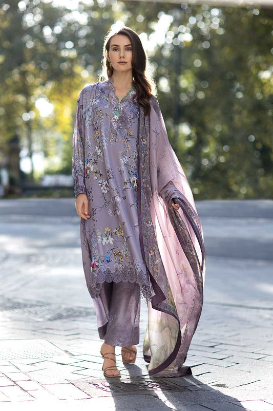 Sobia Nazir Wz=008 Premium Pure Lawn Emb Dress With Silk Duppata 2025