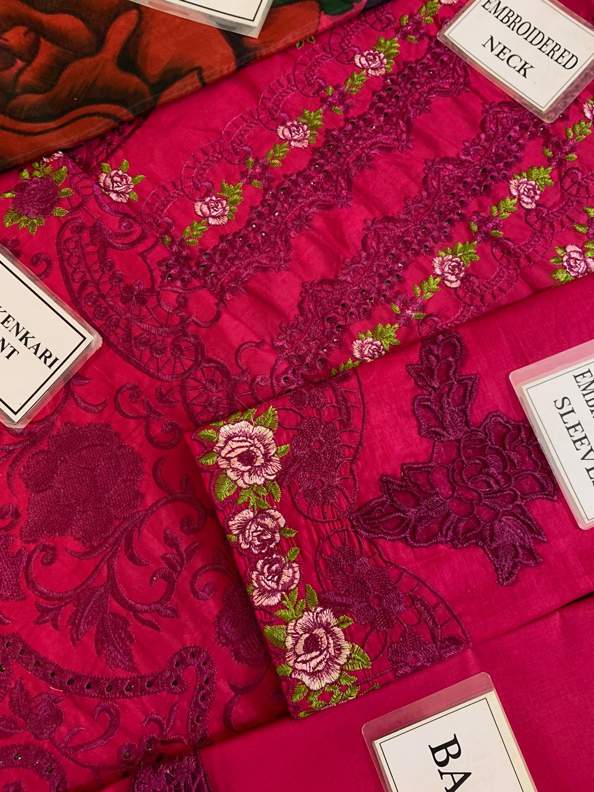 Elaf Wz=010 Premium Pure Lawn Chikankari Emb Dress With Silk Duppata 2025