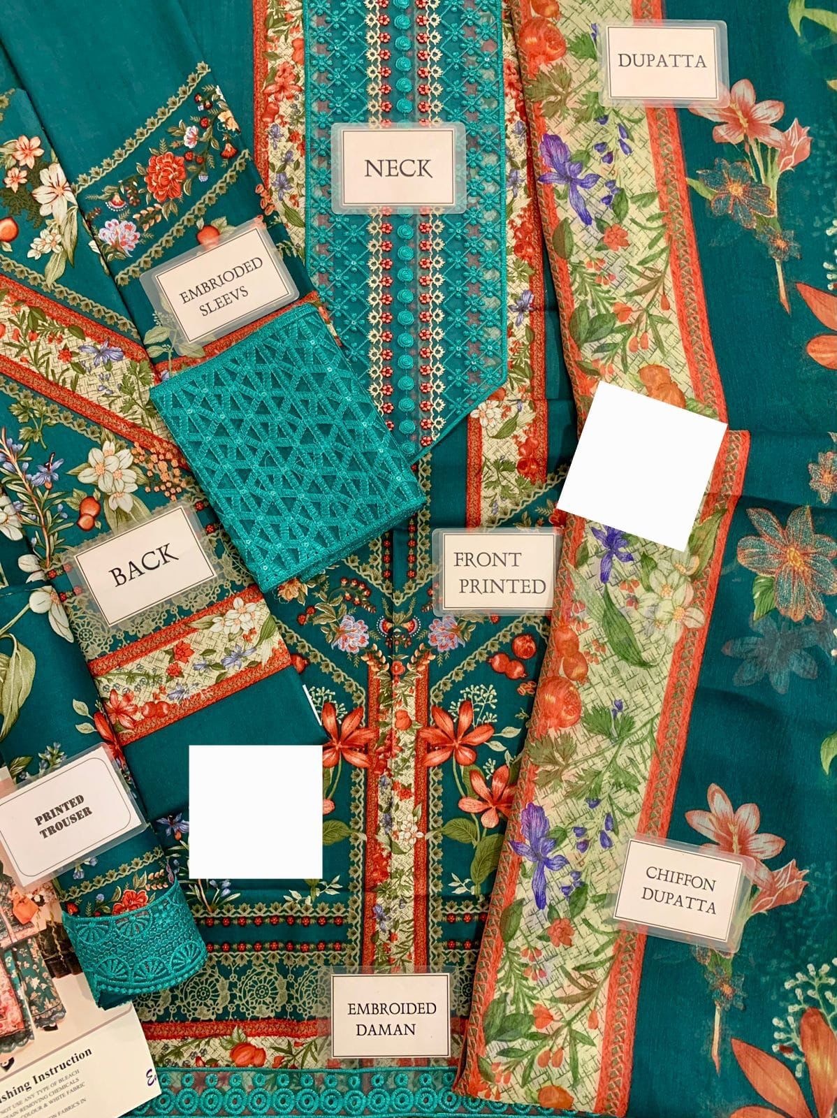 Maria b M Print  Wz=775 3 Pcs Premium Pure Lawn With Chiffon Dupatta 2025