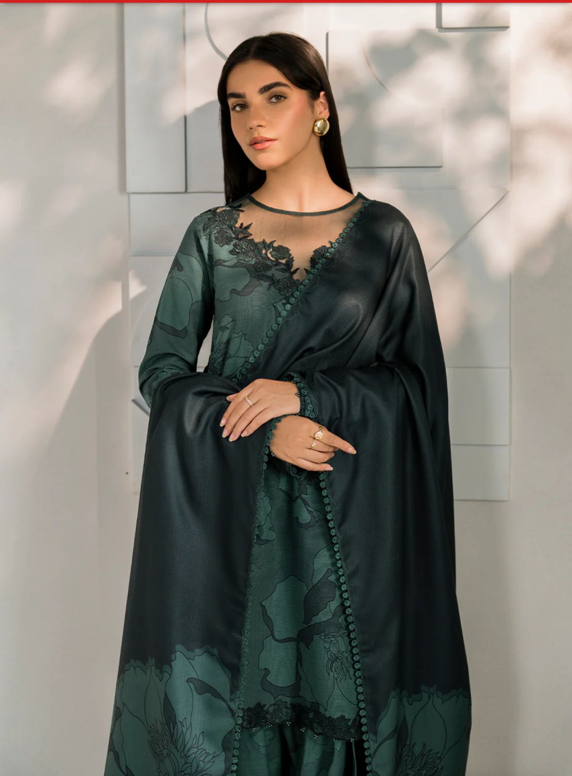 Iznik Wz=012 Premium Pure Lawn Digital Emb Dress With SIlk Duppata 2025