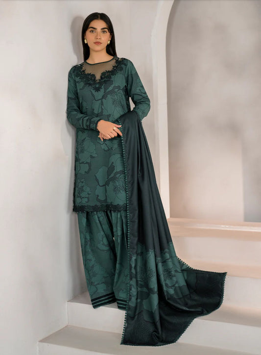 Iznik Wz=012 Premium Pure Lawn Digital Emb Dress With SIlk Duppata 2025