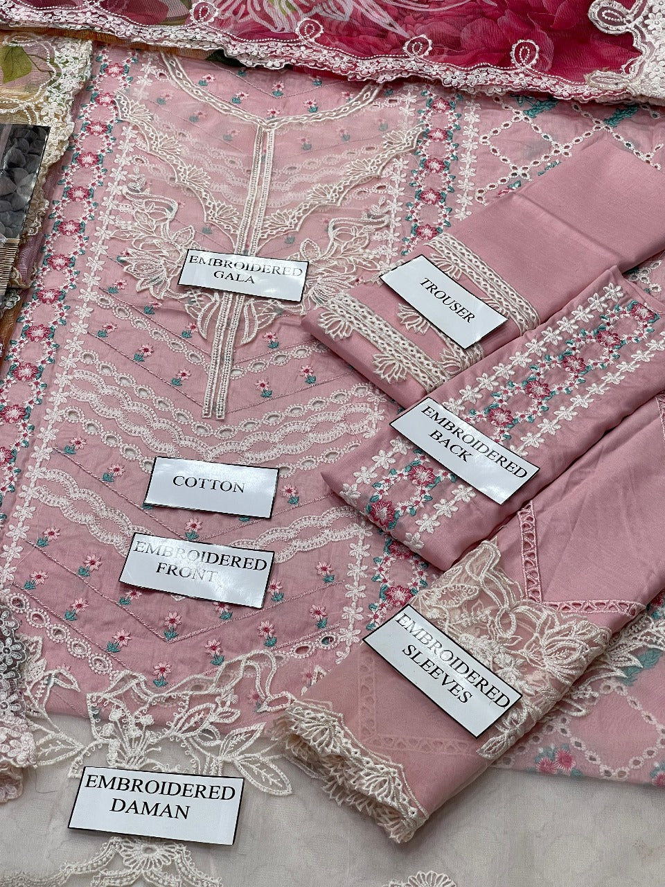 Crimson Luxury Chikankari Premium Pure Lawn Chikankari Dress With Pure Khaadi Net Duppata 2025