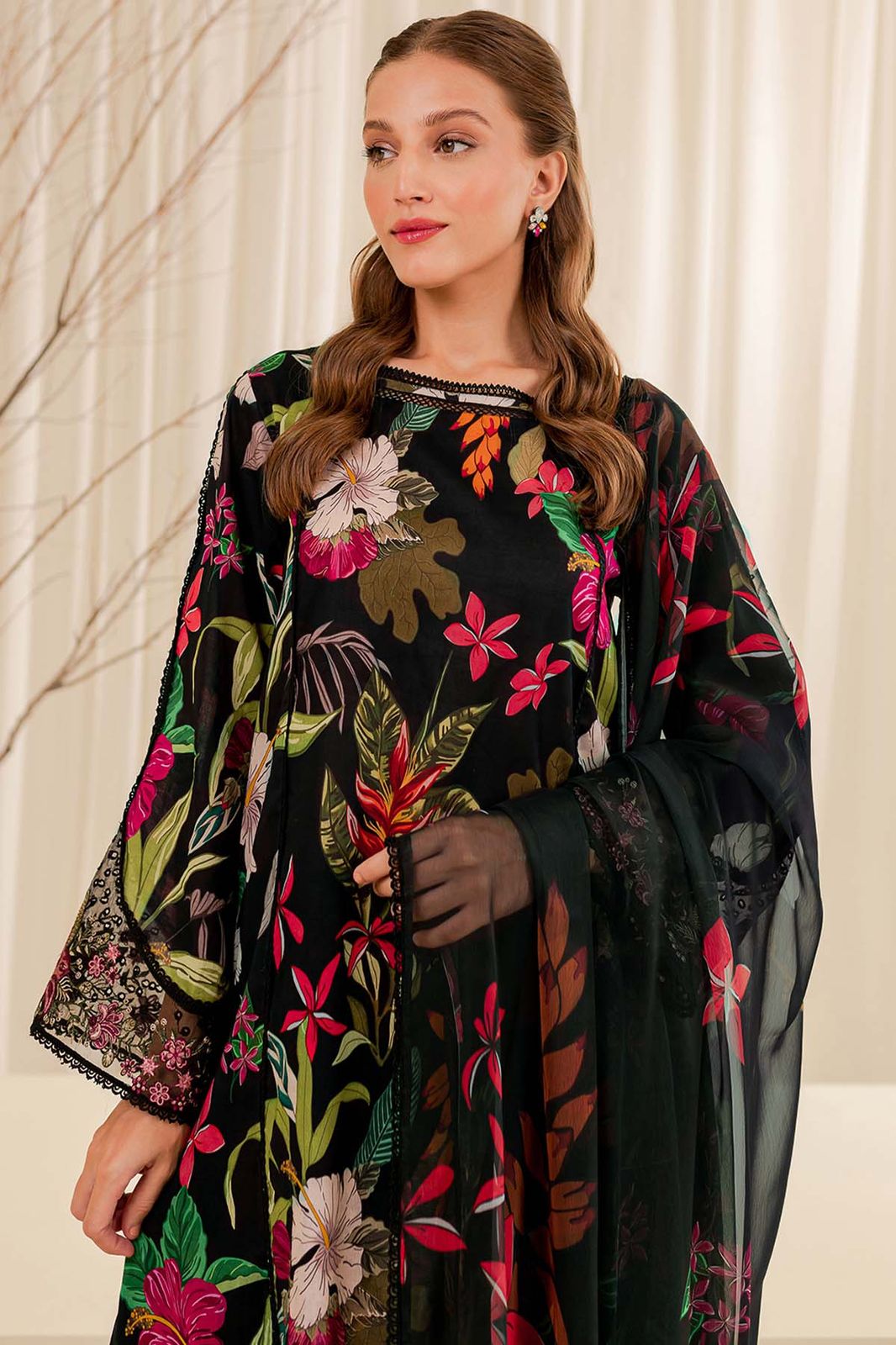 Farasha Wz=020 Luxury Lawn Festive Emb With Pure Silk Duppata 25