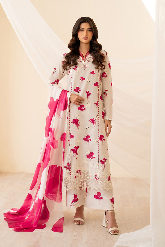Iznik New Wz-023 Luxury Lawn Festive Emb With Chiffon Duppata 25