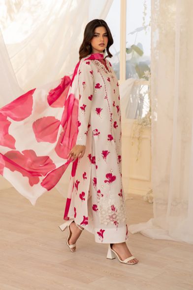 Iznik New Wz-023 Luxury Lawn Festive Emb With Chiffon Duppata 25