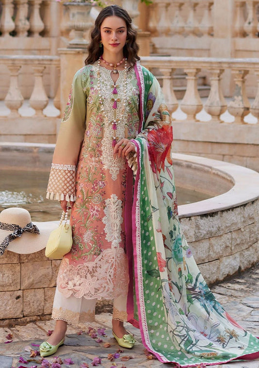 Mushq Tie n Die New Wz-029 Premium Pure Luxury Lawn Emb With Silk Duppata 25