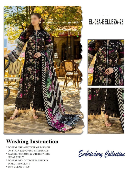 Elaf Signature Wz-032 Premium Pure Luxury Lawn Emb With Chiffon Duppata 25