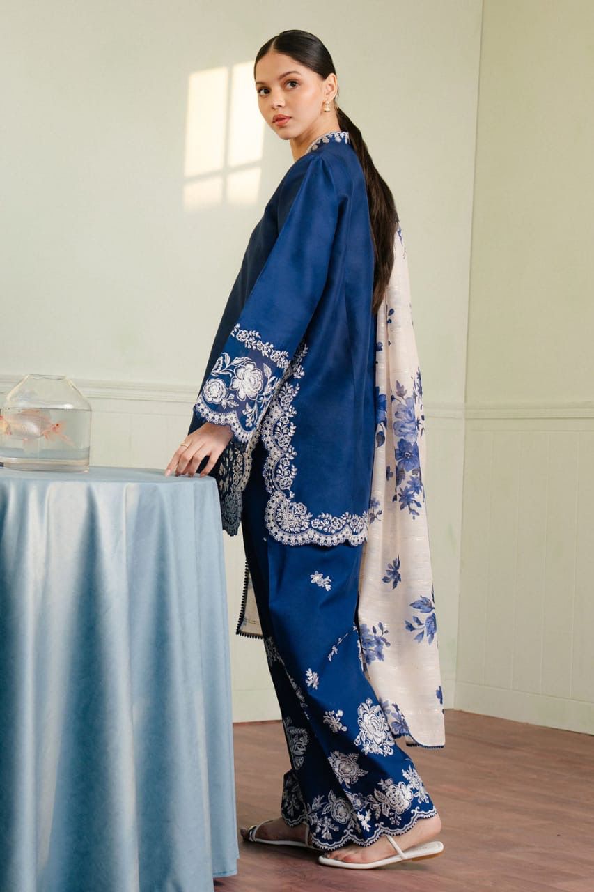 CoCo ( Zara Shah Jahan ) Wz-036 Premium Pure Luxury Lawn Emb With Chiffon Duppata 25
