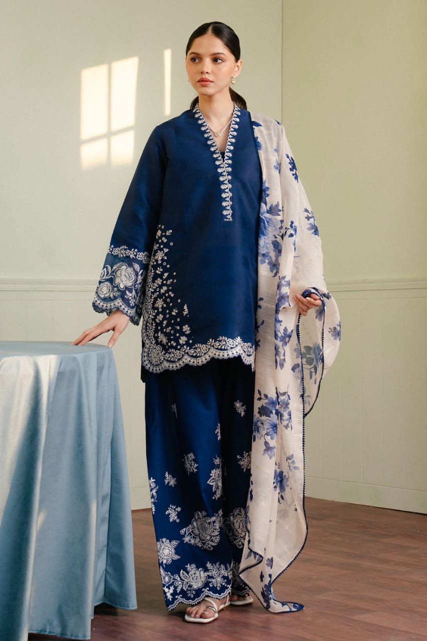 CoCo ( Zara Shah Jahan ) Wz-036 Premium Pure Luxury Lawn Emb With Chiffon Duppata 25