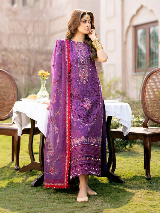 Bin Ilyas Wz=545 New Demanding Design Premium Luxury Lawn Chikankari  2025