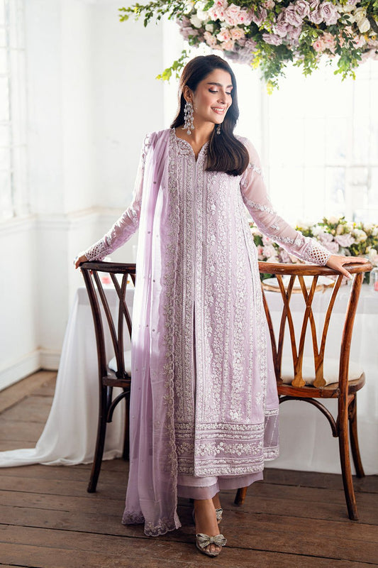 Azure Most Beautiful Pink Design Pure Chiffon Dress Party Wear 2025