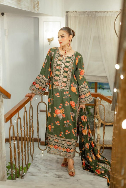 Aneela's New Most Hit Design Pure Silk Dress Party Wear 2025