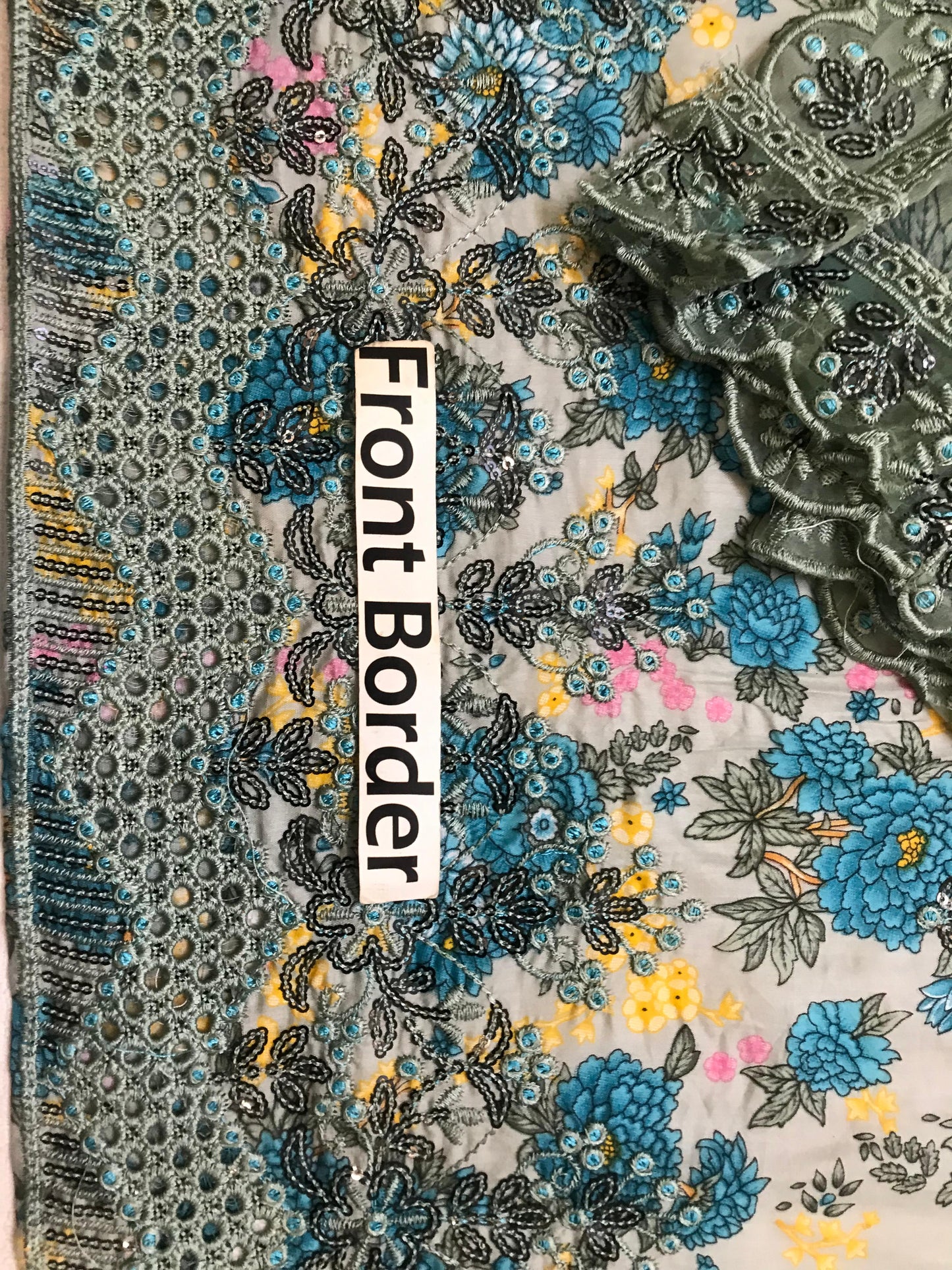 Maria b Floral New Design With Chiffon Duppata 2025