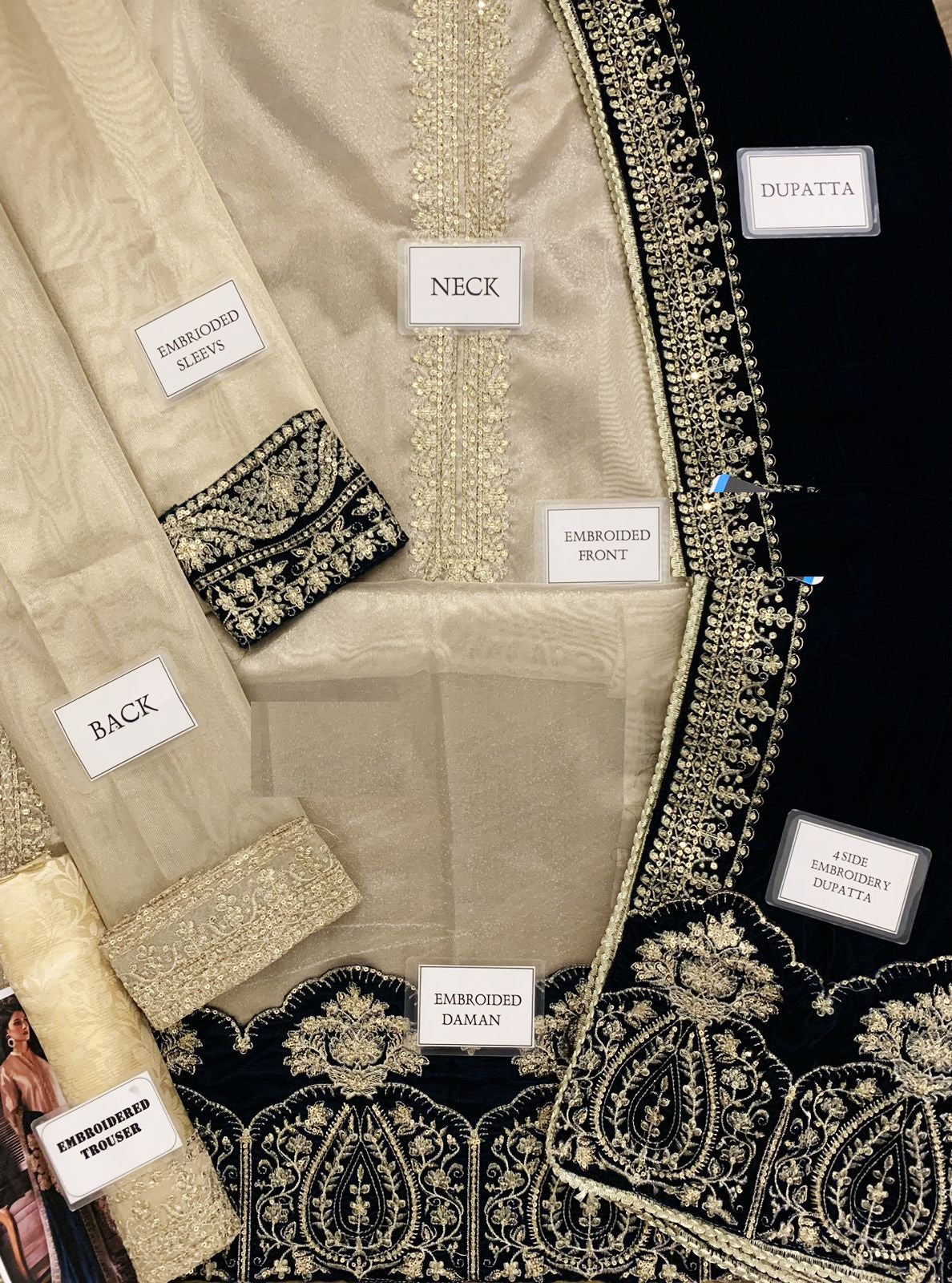 Zainab Chotani Mysoori / Brocade With Velvet Shawl Wedding & Party Wear 2025