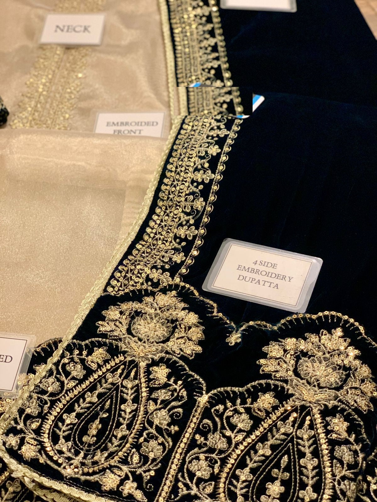Zainab Chotani Mysoori / Brocade With Velvet Shawl Wedding & Party Wear 2025