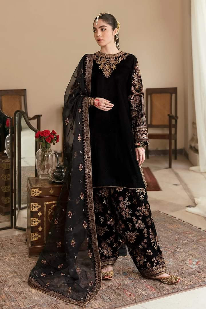Baroque Jazmin Velvet Black Beauty  Wedding & Party Wear 2025