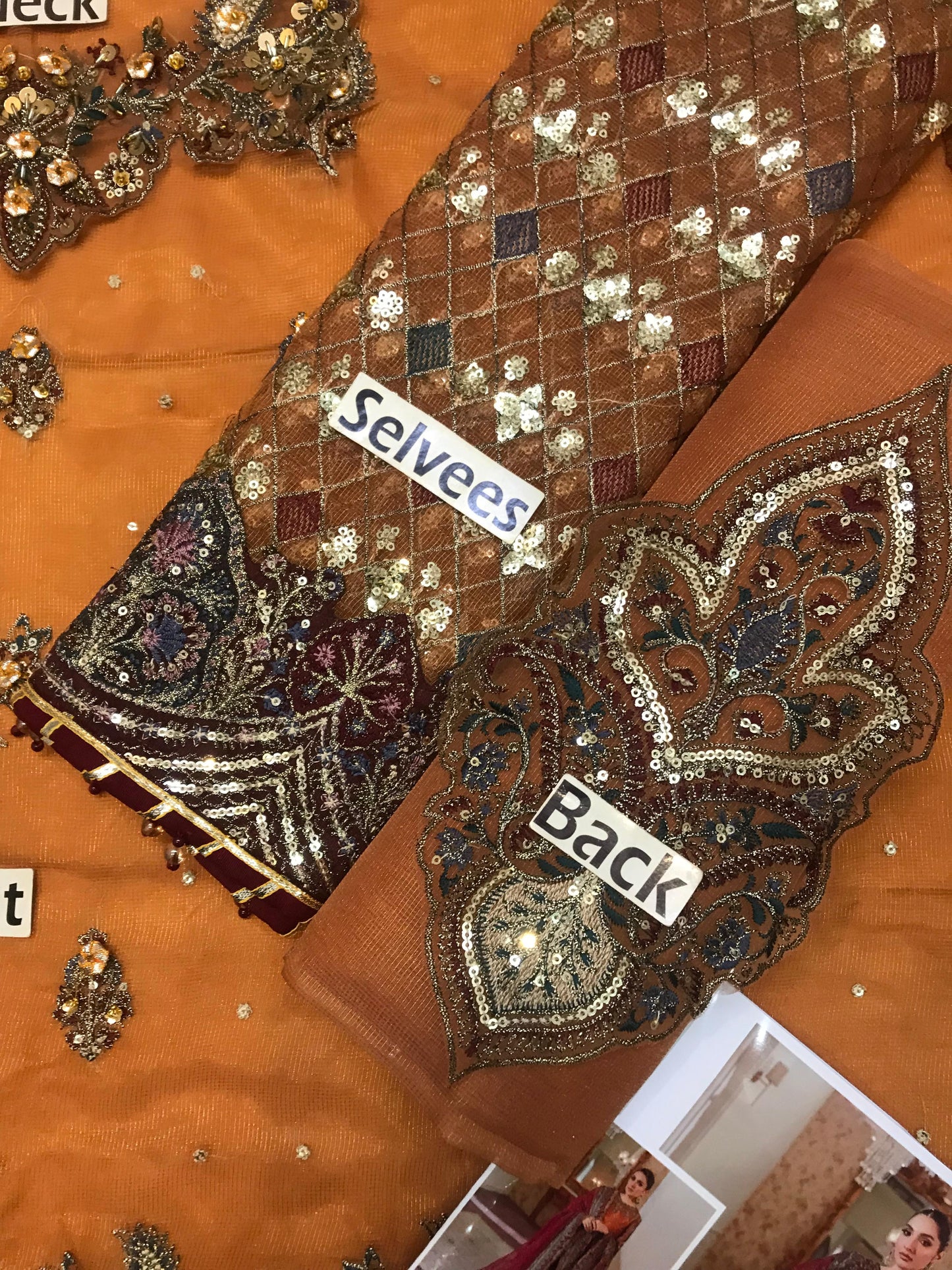 Baroque Emb Bridal Khaadi Net Wedding & Party Wear Dress 2025