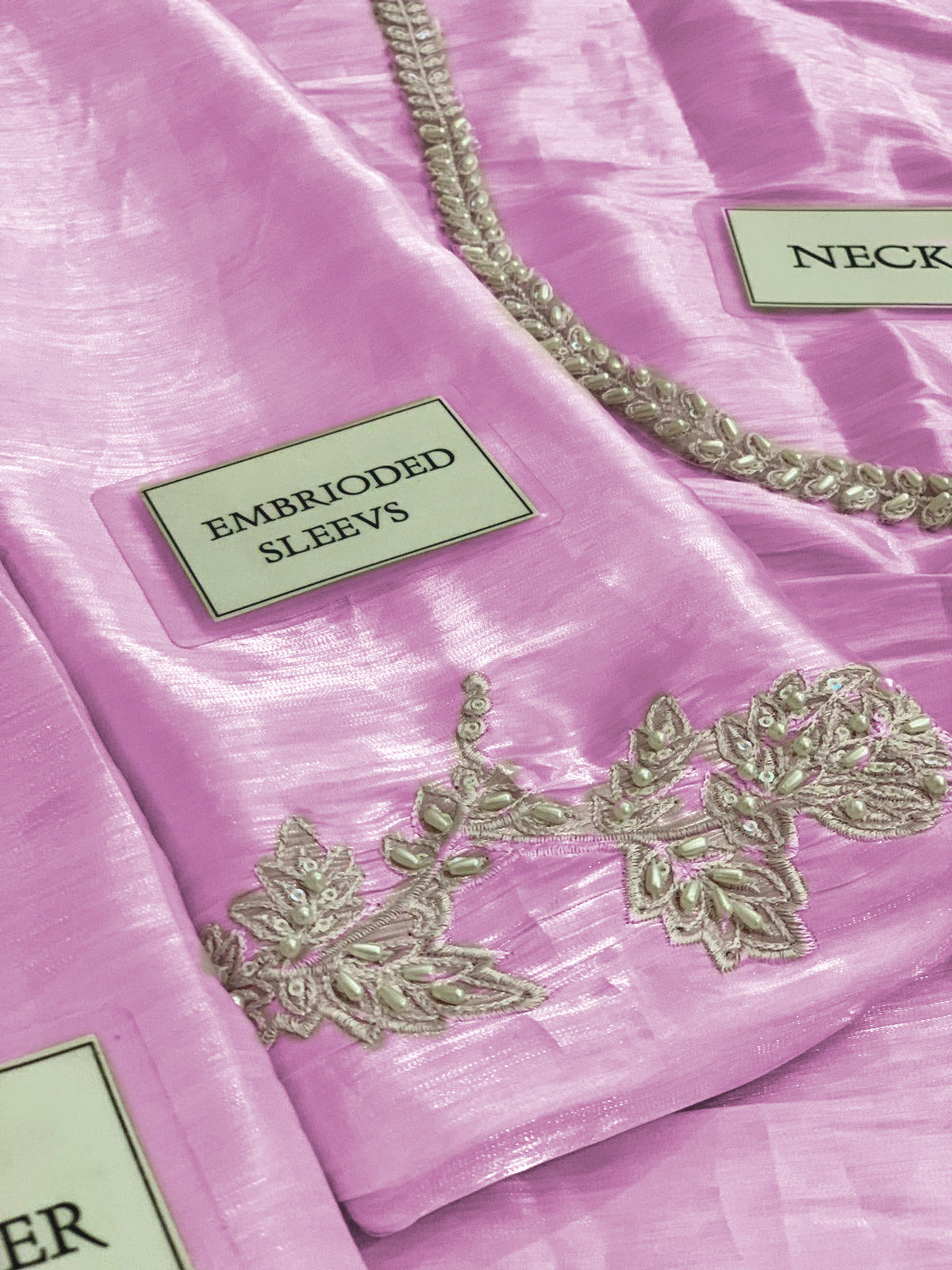 Zahvia Premium Pure Sheesha Silk Dress With Organza Duppata 25